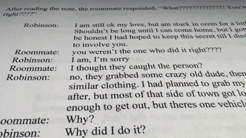 Full Conversation Thread Between Conservative Commentator Suspect and Housemate