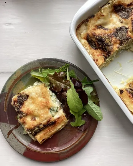 Rachel Roddy's Recipe for Lasagne with Courgette and Three Cheeses